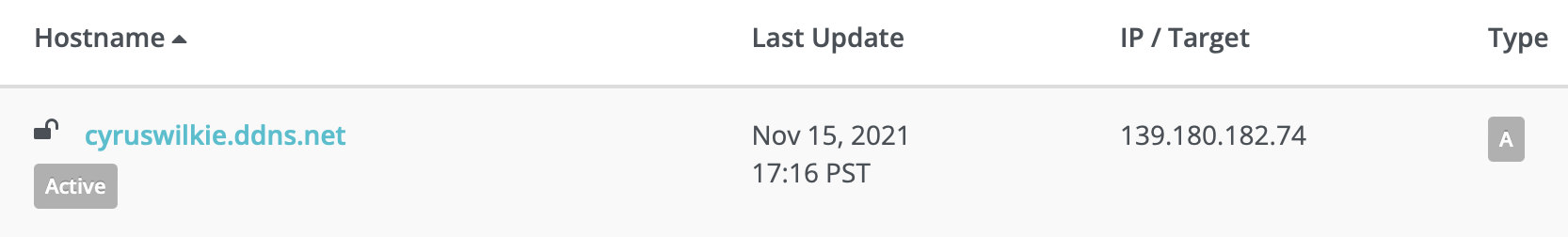 Setting up my DNS record