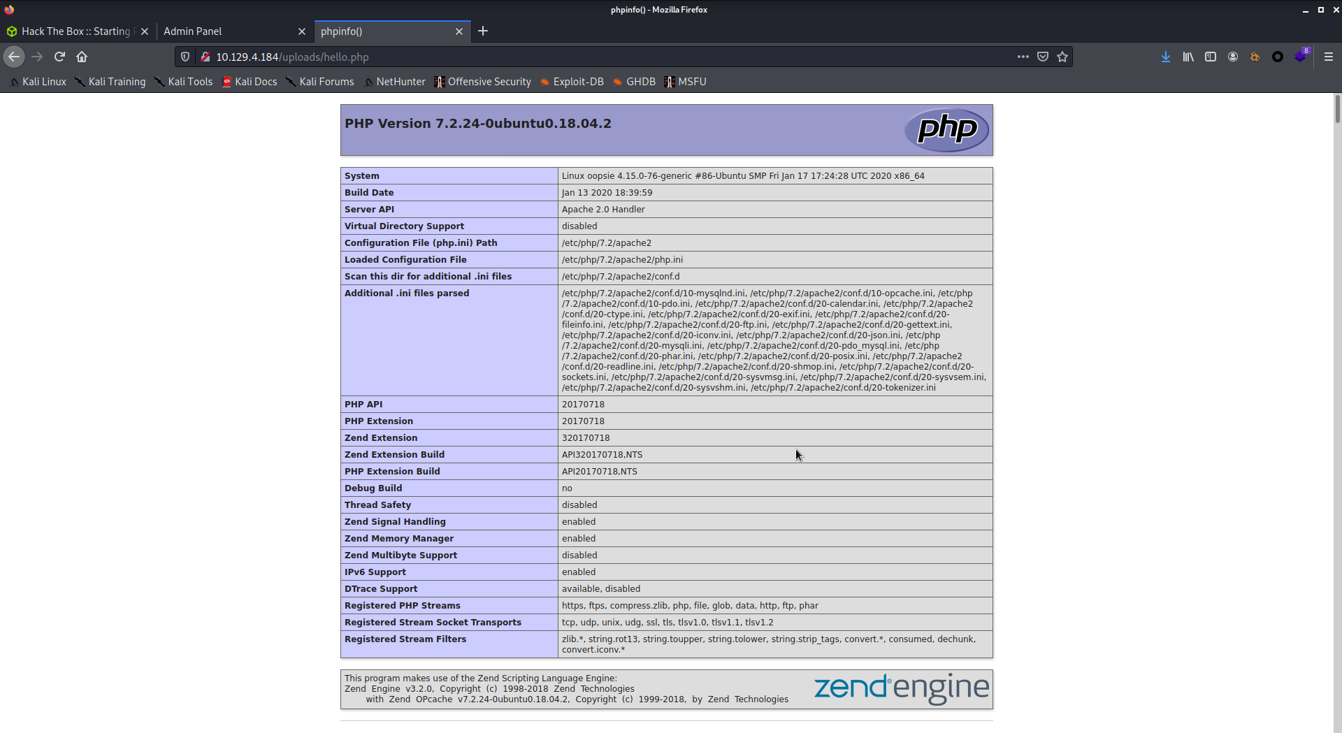 PHP execution yay!