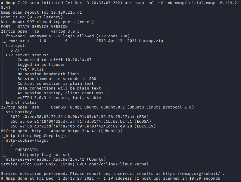 Nmap Results