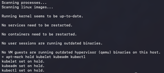 Running the common provisioning script across all three nodes